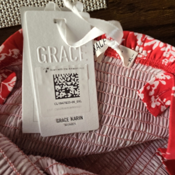 NWT GRACE KARIN Women's  Summer Floral Boho Dress Square Neck Strapped Swing XL - Picture 7 of 7